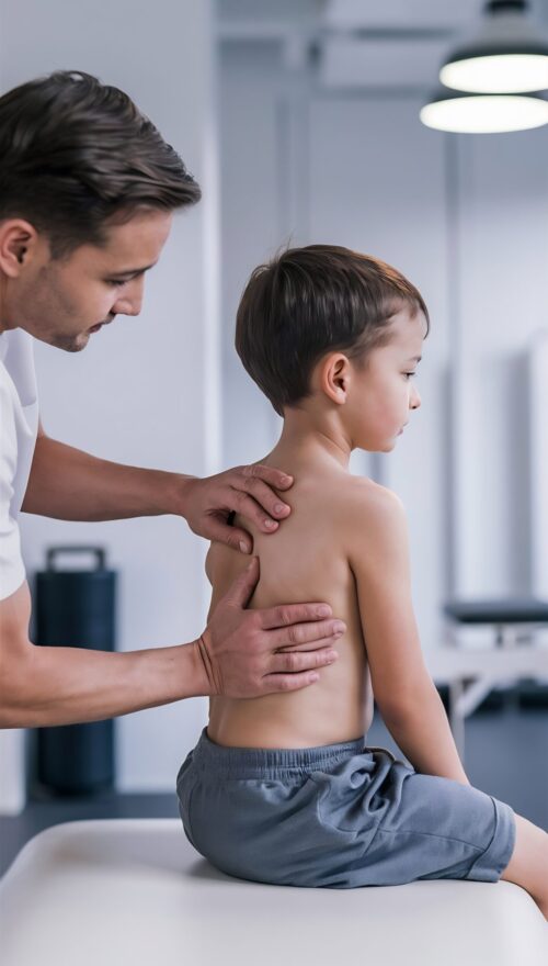 incorrect-posture-concept-physiotherapist-examining-correcting-boys-back